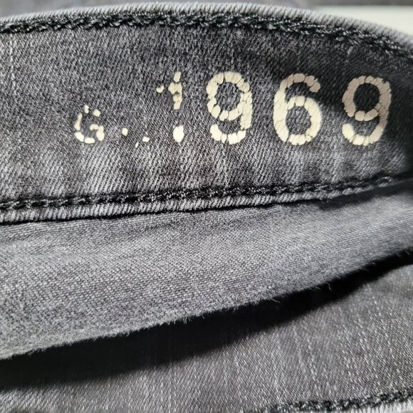 Gap 1969 Legging Jeans Womens Size 27 Skinny Jegging Low Rise Black Denim Pants - Picture 4 of 6
